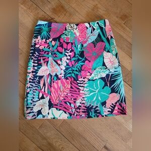 Talbots Tropical Botanical Skirt‎ , Multicolor, Size 2